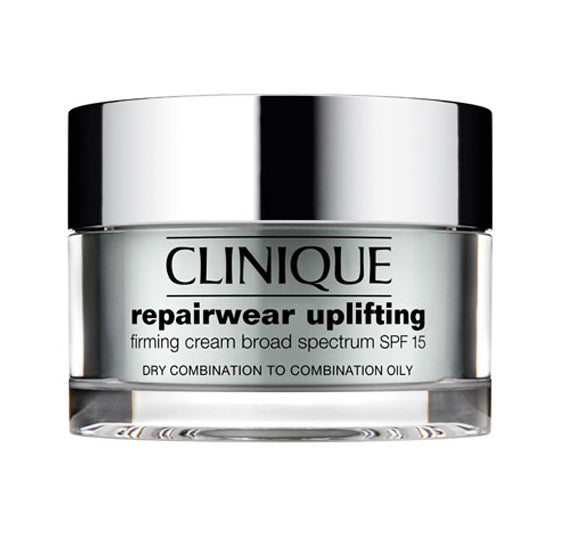 Clinique Repairwear Uplifting SPF 15 Firming Cream Odmładzający krem do twarzy i dekoltu cera tłusta i mieszana 2-3 50ml