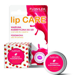 Floslek Lip Care wazelina kosmetyczna do ust poziomkowa 15g