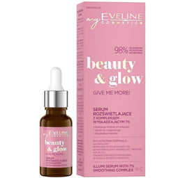 Eveline Cosmetics Beauty & Glow serum rozświetlające z kompleksem wygładzającym 7% 18ml