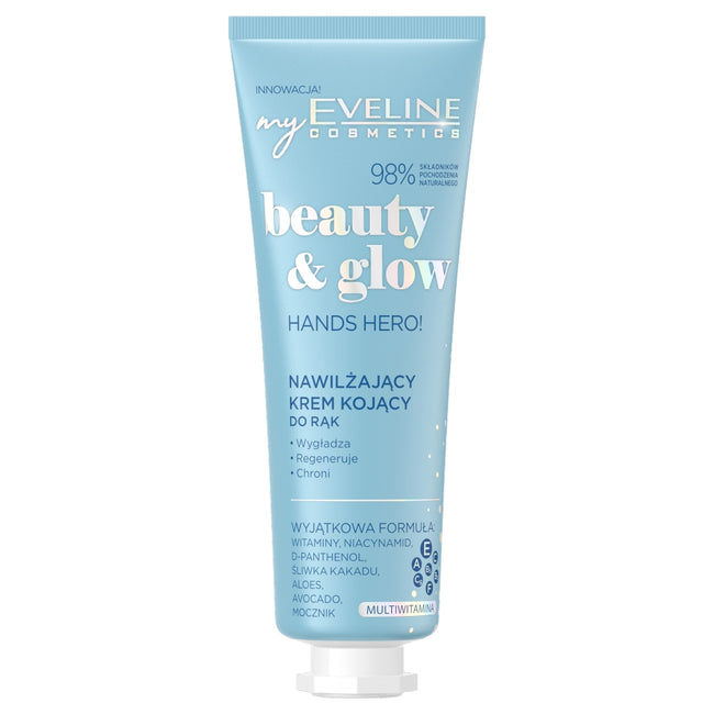 Eveline Cosmetics Beauty & Glow nawilżający krem kojący do rąk 50ml