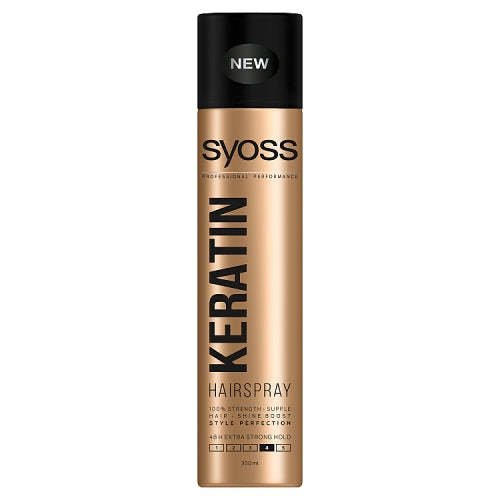 Syoss Keratin Hairspray lakier do włosów w sprayu Extra Strong 300ml