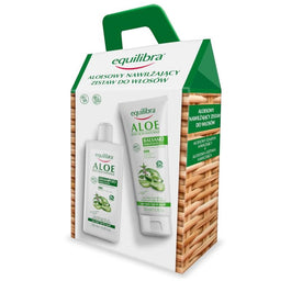 Equilibra Aloe zestaw nawilżający szampon do włosów 250ml + nawilżająca odżywka 200ml