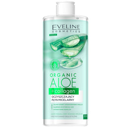 Eveline Cosmetics Organic Aloe + Collagen oczyszczający płyn micelarny 3w1 500ml