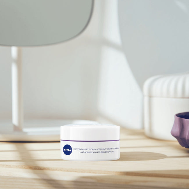 Nivea Beauty Care zestaw kojący płyn micelarny 200ml + przeciwzmarszczkowy krem na dzień SPF30 50ml + przeciwzmarszczkowy krem na noc 65+ 50ml