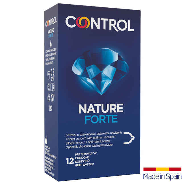 Control Nature Forte pogrubione ergonomicznie prezerwatywy z naturalnego lateksu 12szt.