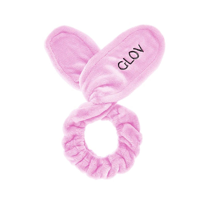 Glov Bunny Together zestaw On-The-Go rękawica do demakijażu + Quick Treat akcesorium do poprawek makijażu + opaska do włosów w kształcie uszów królika