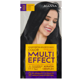 Joanna Multi Effect Color szamponetka koloryzująca 013 Hebanowa Czerń 35g