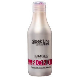 Stapiz Sleek Line Blush Blond Shampoo szampon do włosów blond z jedwabiem 300ml