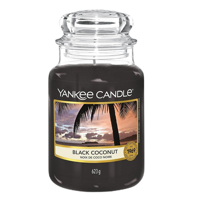 Yankee Candle Świeca zapachowa duży słój Black Coconut 623g