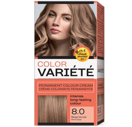 Chantal Variete Color Permanent Colour Cream farba trwale koloryzująca 8.0 Beżowy Blond  110g