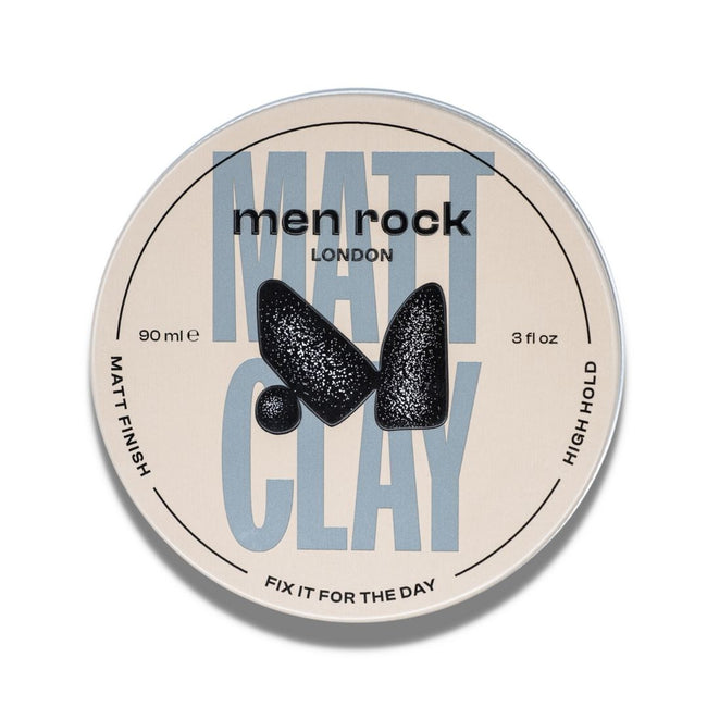 MenRock Matt Clay High Hold Matt Finish matowa glinka do włosów dla mężczyzn 90ml