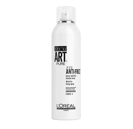 L'Oreal Professionnel Tecni Art Pure Fix Anti-Frizz Spray bezzapachowy mocno utrwalający lakier do włosów Force 4 400ml