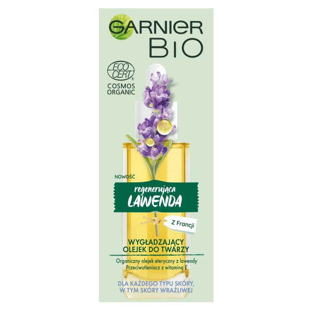 Garnier Bio Regenerating Lavandin Oil wygładzający olejek do twarzy do każdego typu cery 30ml