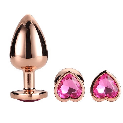 Dream Toys Gleaming Love Rose Gold Plug Set korek analny 3szt.