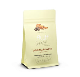 Fluff Coffee Scrub peeling kawowy do ciała Antycellulitowy & Ujędrniający  Karmel 100g
