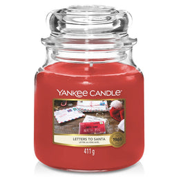 Yankee Candle Świeca zapachowa średni słój Letters to Santa 411g