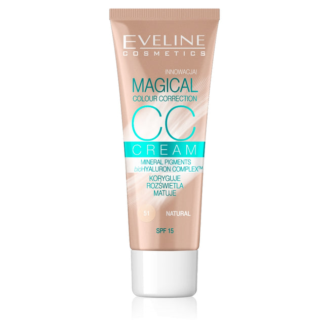 Eveline Cosmetics Magical Colour Correction CC Cream multifunkcyjny podkład 51 Natural SPF15 30ml