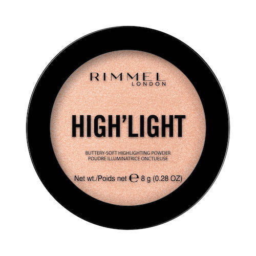 Rimmel High'light Buttery-Soft Highlighting Powder rozświetlacz do twarzy 002 Candlelit 8g