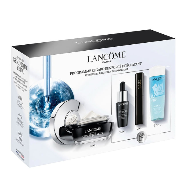 Lancome Advanced Eye Genifique Routine zestaw Advanced Genifique Yeux krem pod oczy 15ml + Concentrate serum do twarzy 10ml + Hypnose Mascara tusz do rzęs 01 Noir 2ml + Bi-Facil płyn do demakijażu 30ml