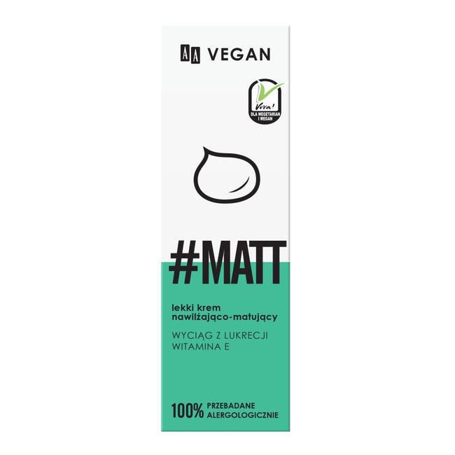 AA Vegan lekki krem nawilżająco-matujący 40ml