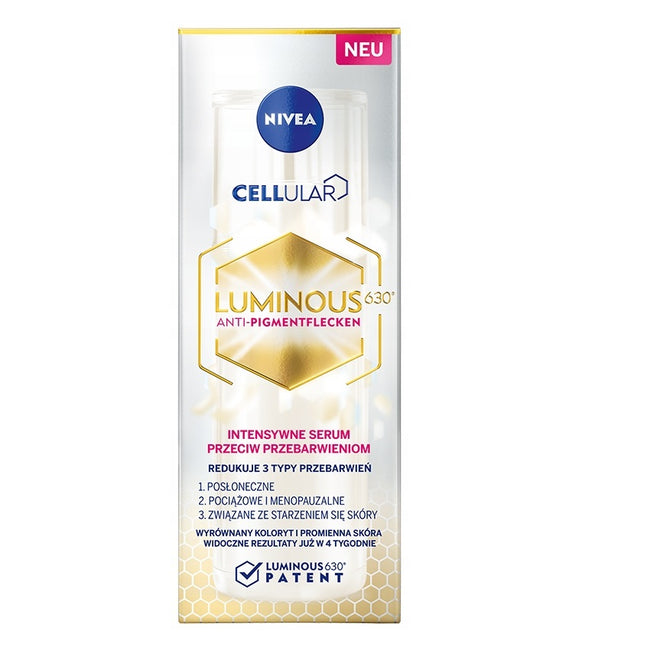 Nivea Cellular Luminous 630® zestaw krem na dzień przeciw przebarwieniom 40ml + intensywne serum przeciw przebarwieniom 30ml