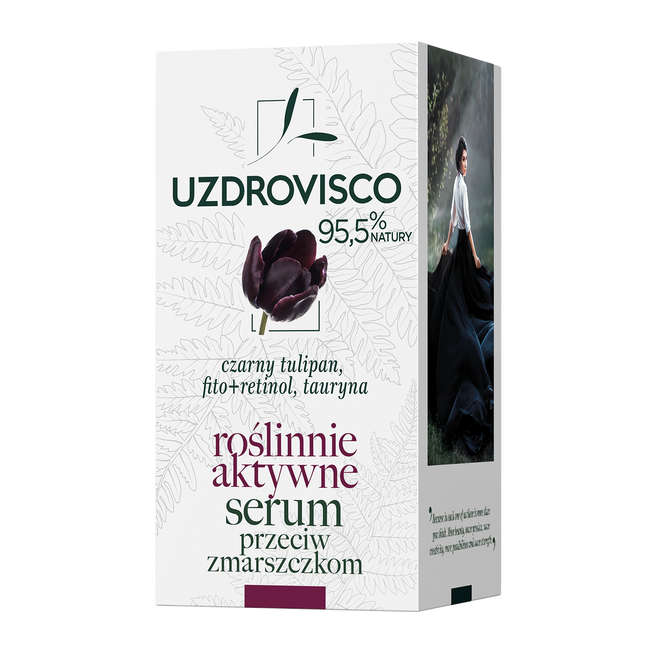 UZDROVISCO Czarny Tulipan roślinnie aktywne serum przeciwzmarszczkowe 30ml