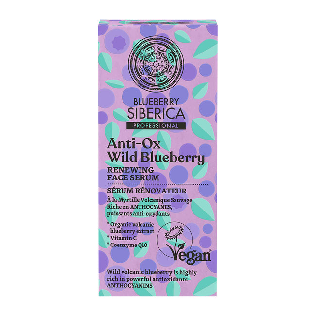 Natura Siberica Blueberry Siberica wegańskie regenerujące serum do twarzy 30ml