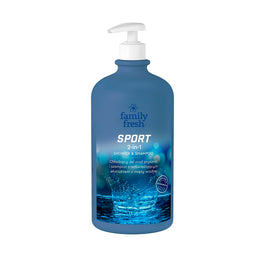 Family Fresh Sport 2in1 Shower & Shampoo chłodzący żel pod prysznic 1000ml