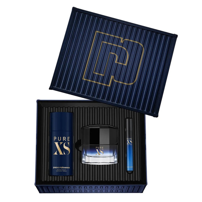 Paco Rabanne Pure XS zestaw woda toaletowa spray 50ml + woda toaletowa spray 10ml + dezodorant spray 150ml