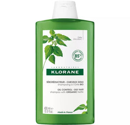 Klorane Oil Control Shampoo szampon do włosów przetłuszczających się z organiczną pokrzywą 400ml