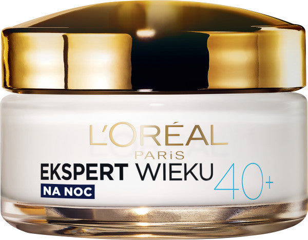 L'Oreal Paris Ekspert Wieku 40+ przeciwzmarszczkowy krem wygładzający na noc 50ml