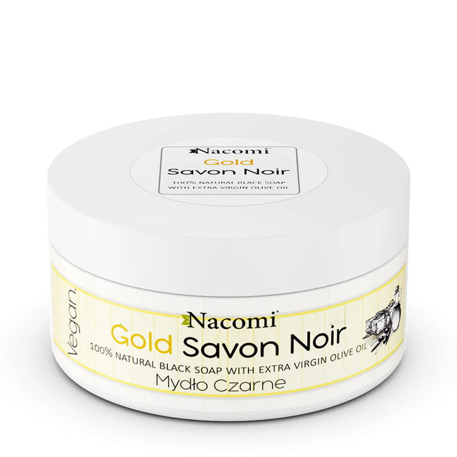 Nacomi Gold Savon Noir złote czarne mydło z oliwą z oliwek 125g
