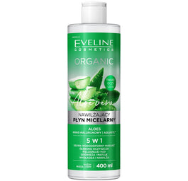 Eveline Cosmetics Organic nawilżający płyn micelarny do demakijażu z aloesem 400ml