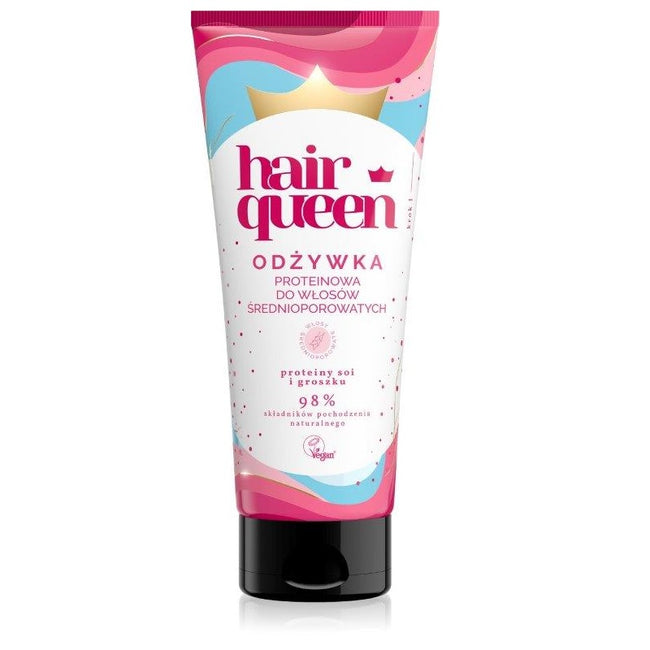 Hair Queen Odżywka proteinowa do włosów średnioporowatych 200ml