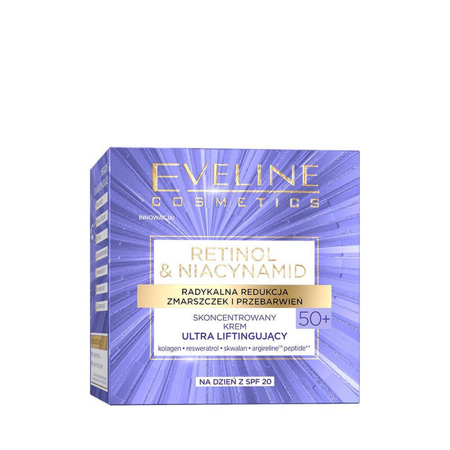 Eveline Cosmetics Retinol&Niacynamid skoncentrowany krem ultraliftingujący na dzień 50+ 50ml