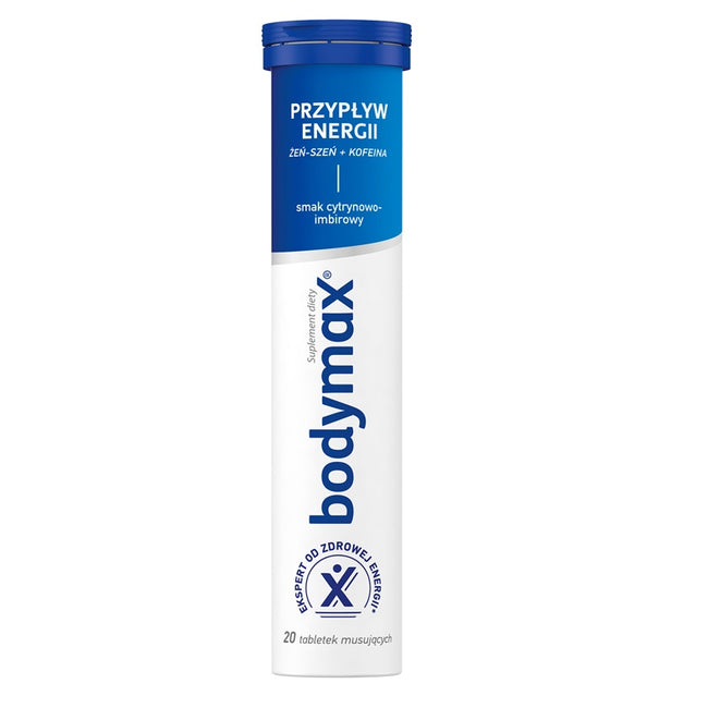 Bodymax Przypływ Energii suplement diety 20 tabletek musujących