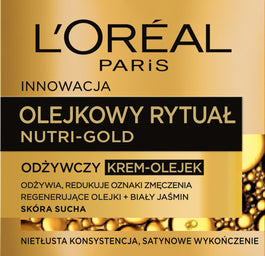 L'Oreal Paris Nutri-Gold Olejkowy Rytuał odżywczy krem-olejek skóra sucha 50ml