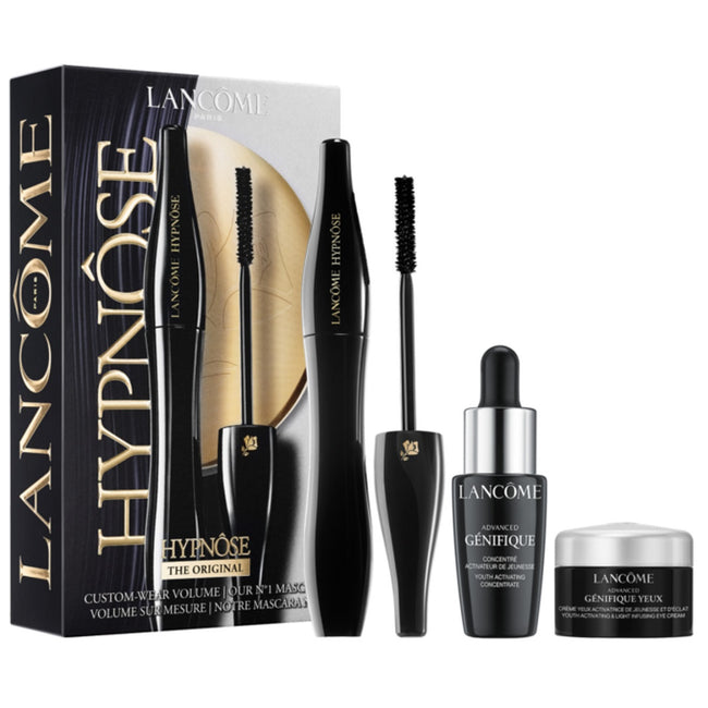 Lancome Hypnose Mascara Gift Set zestaw tusz do rzęs 01 Noir Hypnotic 6.2ml + serum do twarzy 10ml + krem pod oczy 5ml