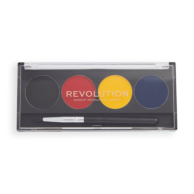Makeup Revolution Water Activated Graphic Liner Palettes paleta eyelinerów z pędzelkiem Artist Ego 5.4g