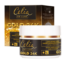 Celia De Luxe Gold 24K krem do twarzy na noc 60+ 50ml