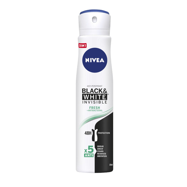 Nivea Black&White Invisible Fresh antyperspirant spray 250ml