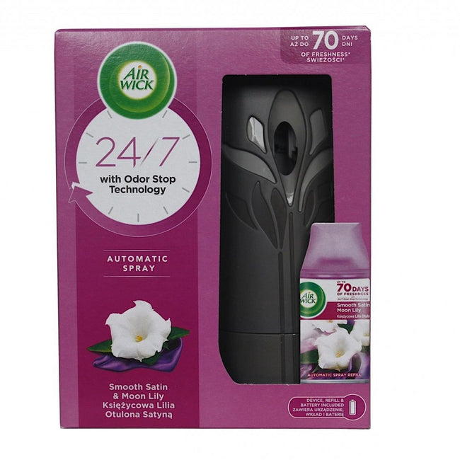 Air Wick Freshmatic automatyczny odświeżacz powietrza i wkład Księżycowa Lilia Otulona Satyną 250ml