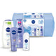 Nivea Beauty Collection zestaw Creme Soft żel pod prysznic 250ml + wygładzający krem do rąk 100ml + Fresh Natural antyperspirant roll-on 50ml + Smooth Sensation wygładzające mleczko do ciała 250ml + kosmetyczka