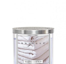 Kringle Candle Tumbler świeca zapachowa z trzema knotami Warm Cotton 411g