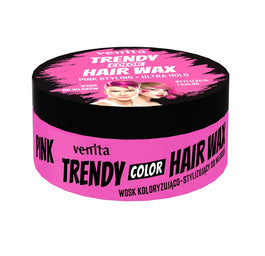 Venita Trendy Color Hair Wax koloryzujący wosk do stylizacji włosów Pink 75g