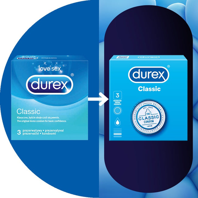 Durex Durex prezerwatywy Classic klasyczne 3 szt