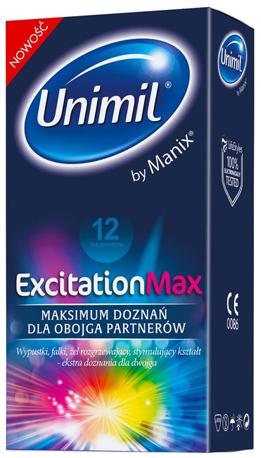 Unimil Excitation Max prezerwatywy 12szt