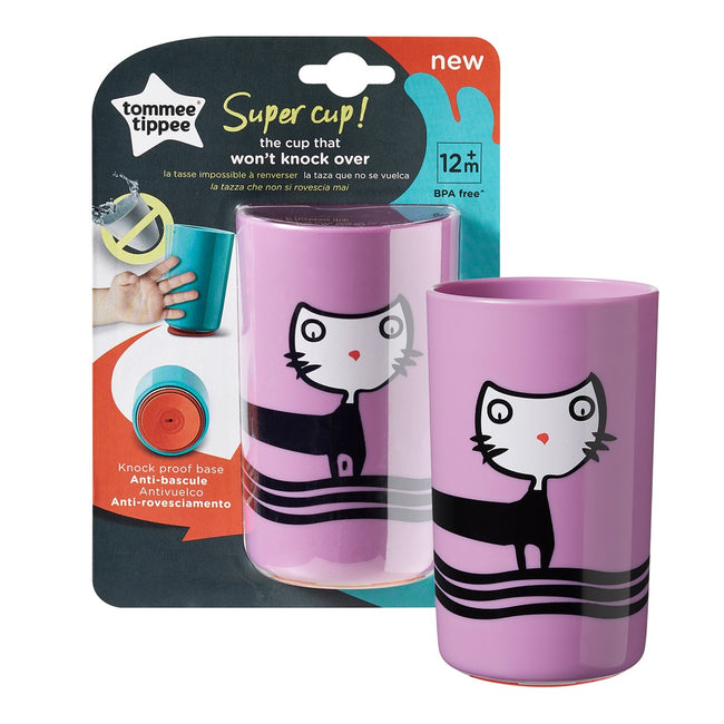 Tommee Tippee Super Cup kubek z przyczepną podstawą 12m+ Fioletowy 300ml