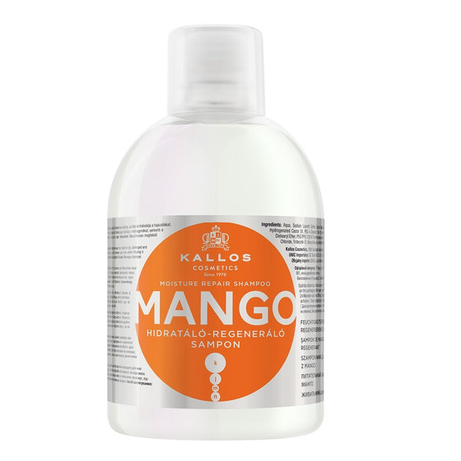 Kallos KJMN Mango Moisture Repair Shampoo nawilżający szampon do włosów z olejkiem z mango 1000ml