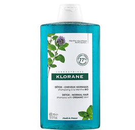 Klorane Detox Shampoo szampon z organiczną mięta wodną 400ml